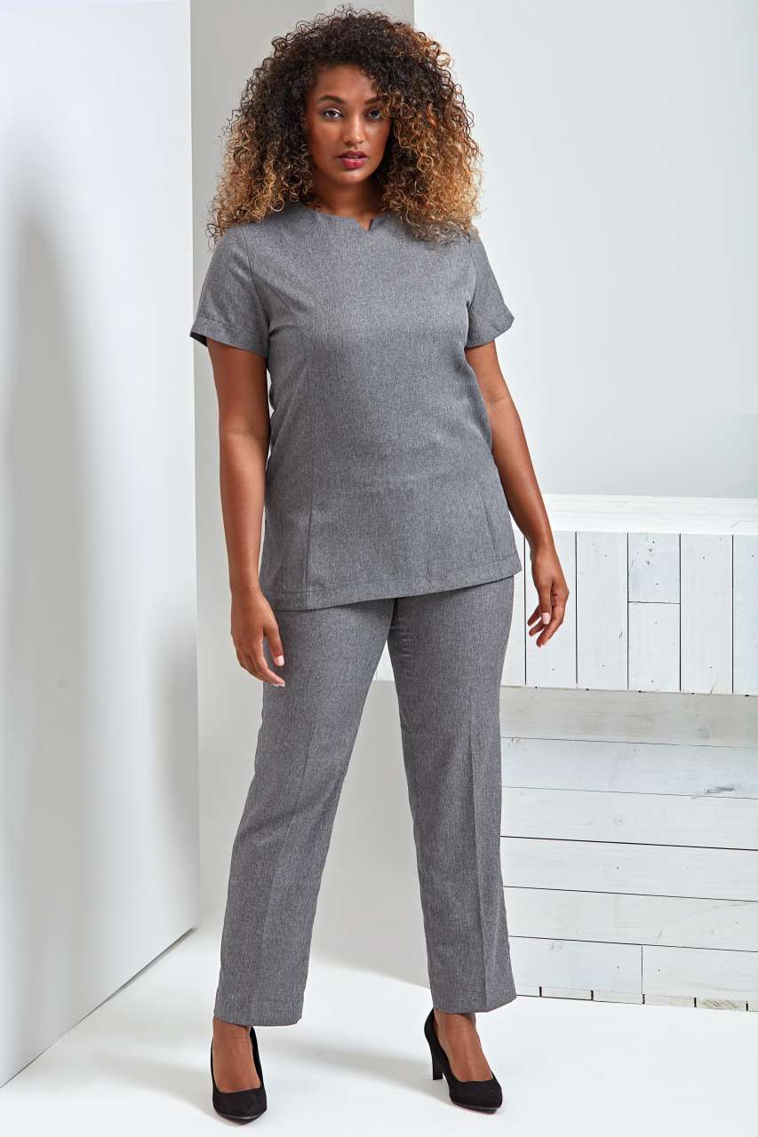 ‘VIOLA' LINEN-LOOK CUT NECK BEAUTY TUNIC - Image 4