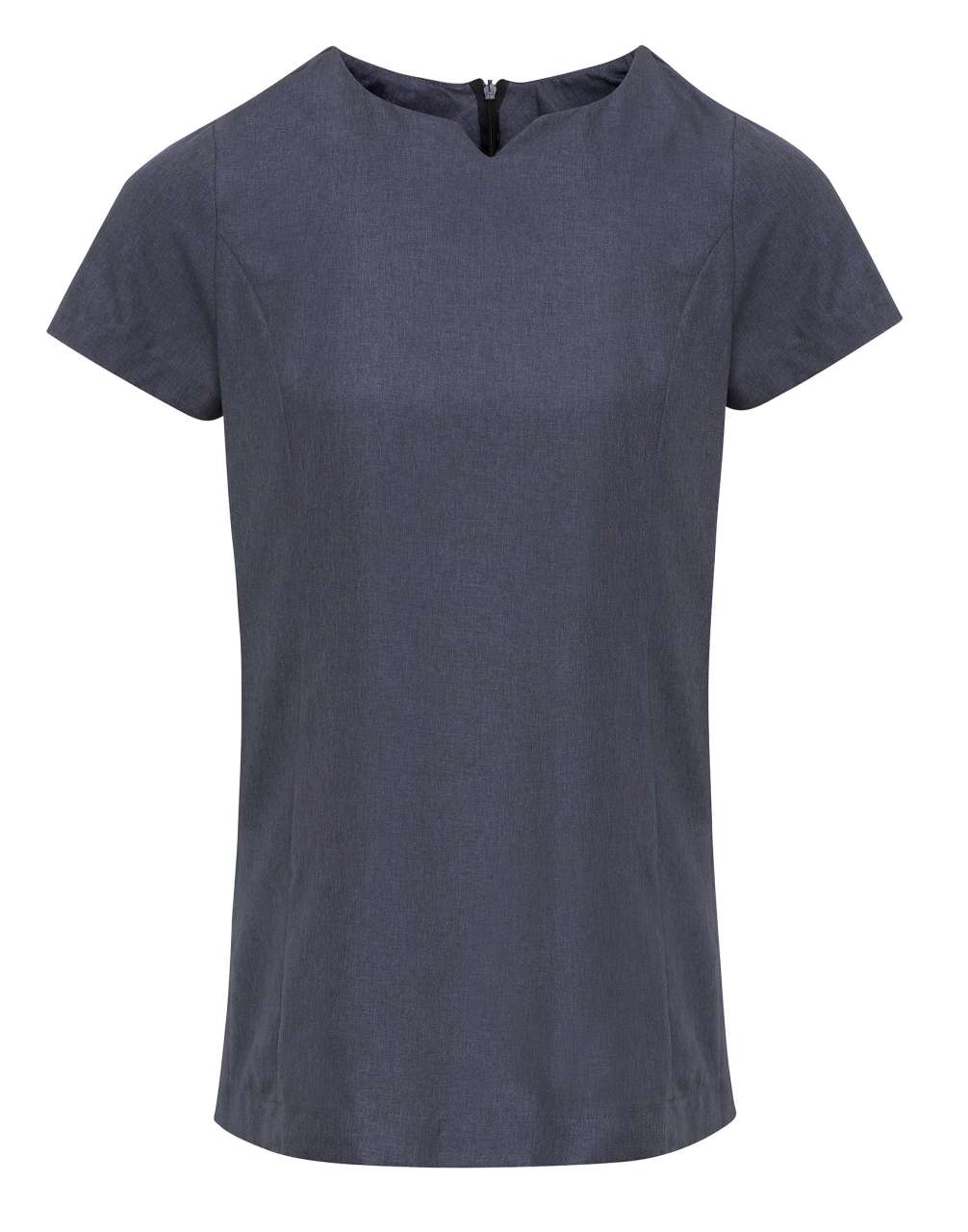 ‘VIOLA' LINEN-LOOK CUT NECK BEAUTY TUNIC - Image 2