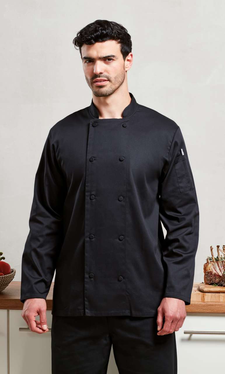 CHEF'S LONG SLEEVE COOLCHECKER® JACKET WITH MESH BACK PANEL - Image 2