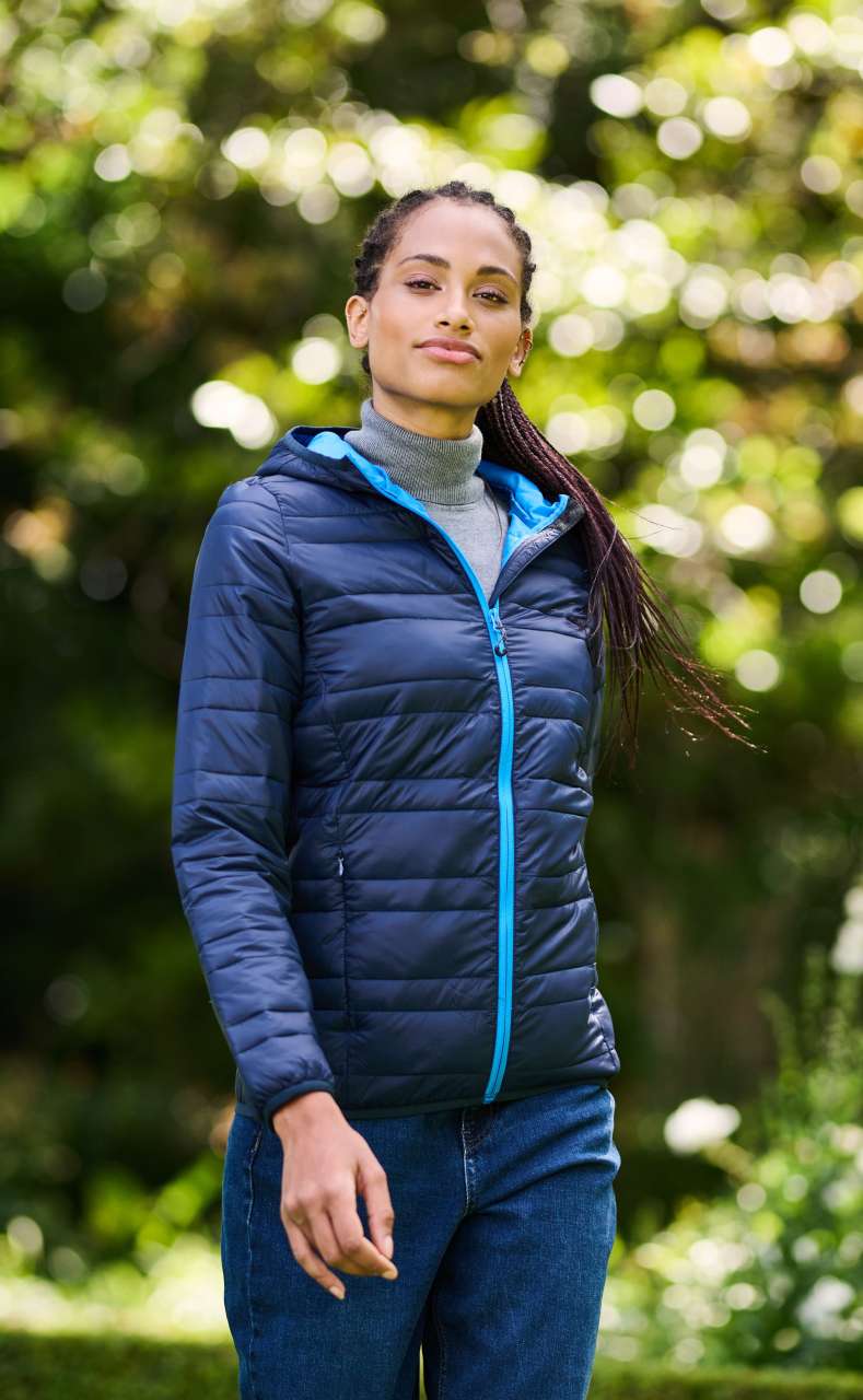 WOMENS HOODED PACKAWAY FIREDOWN JACKET - Image 2