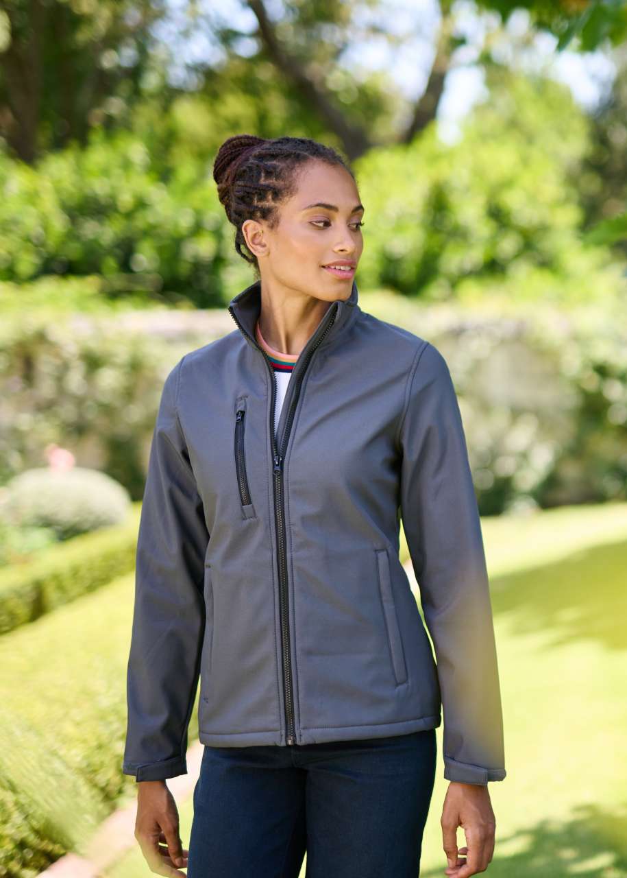 WOMEN'S ABLAZE 3 LAYER PRINTABLE SOFTSHELL JACKET - Image 4