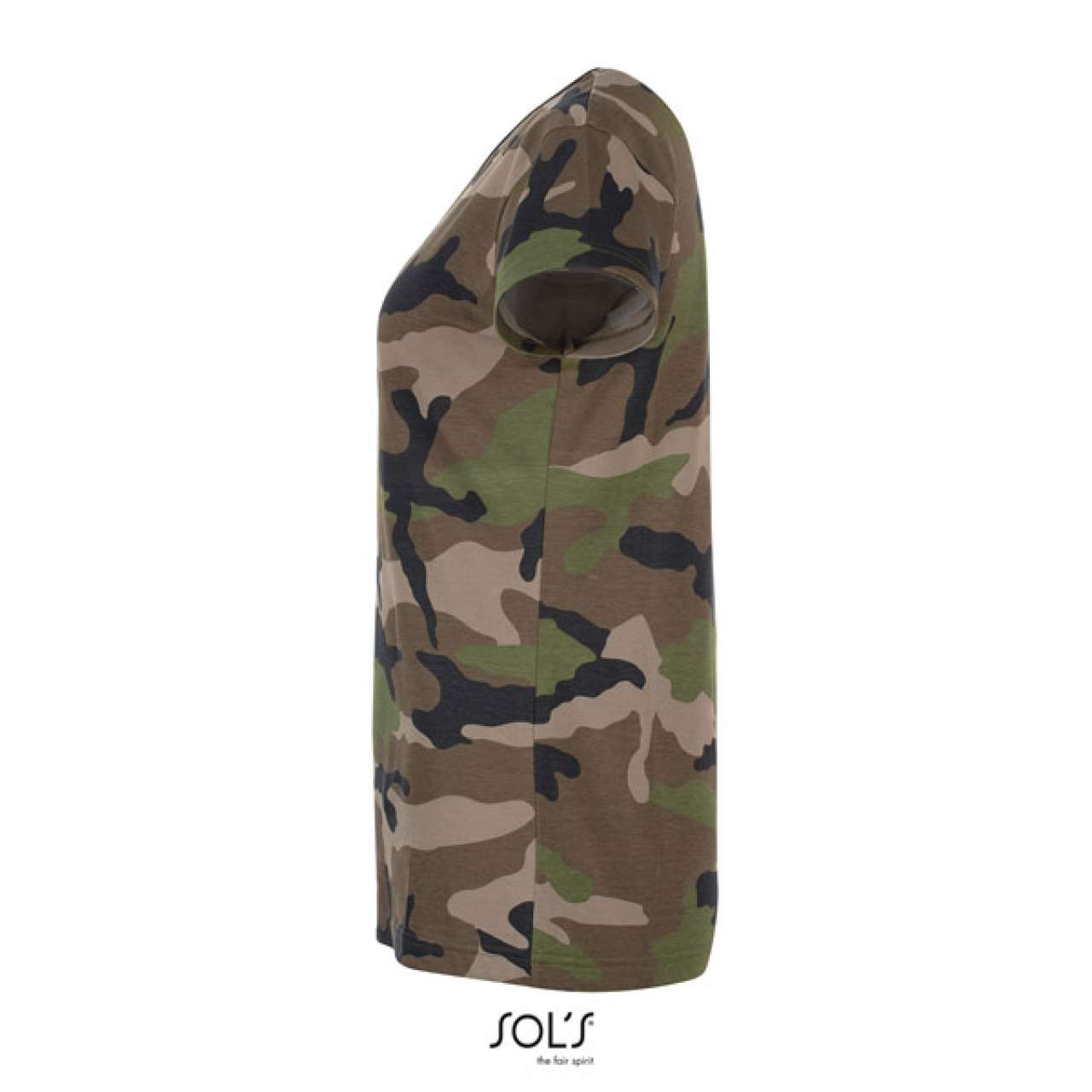 SOL'S CAMO WOMEN - ROUND COLLAR T-SHIRT