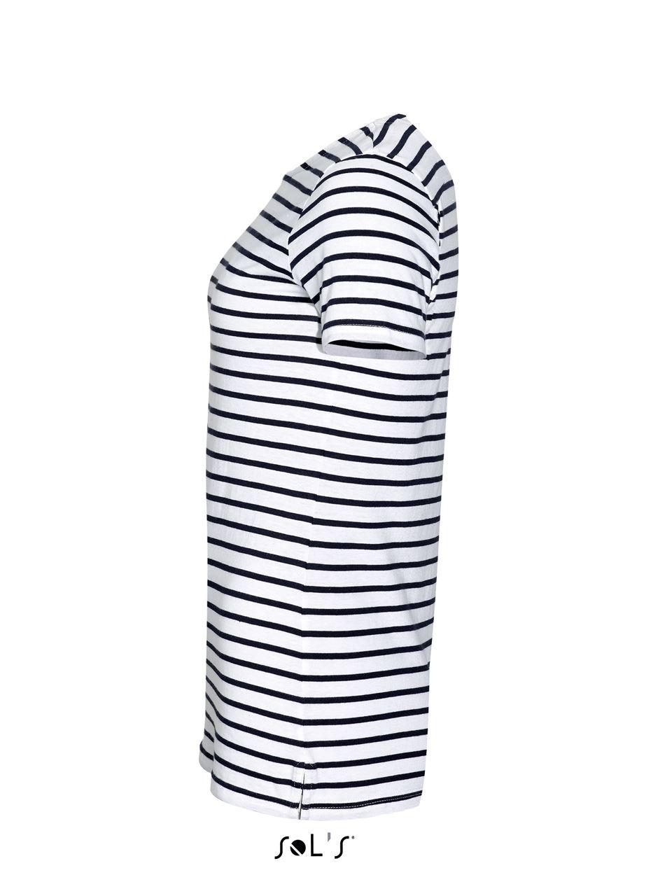 SOL'S MILES WOMEN - ROUND NECK STRIPED T-SHIRT - Image 3