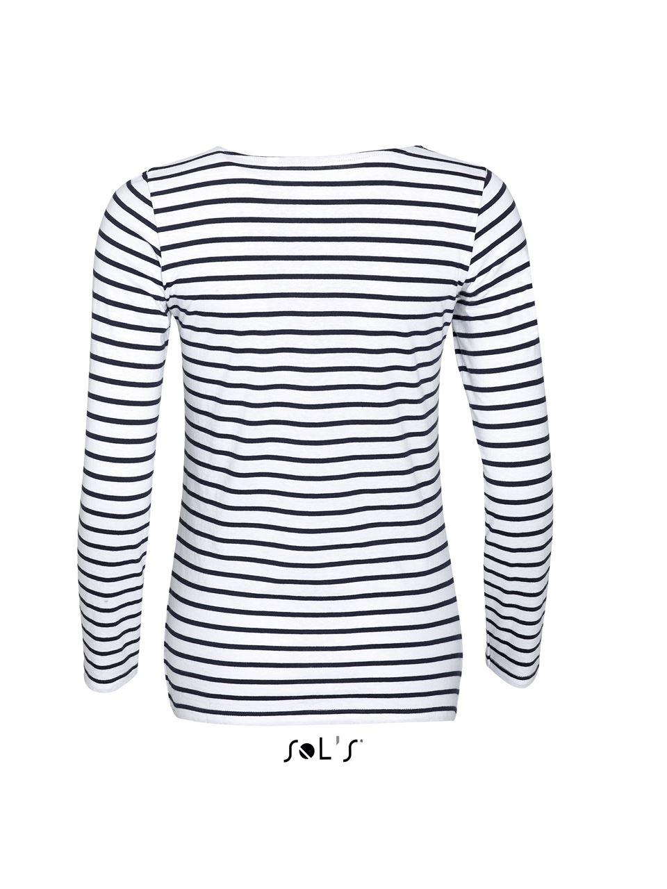 SOL'S MARINE WOMEN - LONG SLEEVE STRIPED T-SHIRT - Image 2