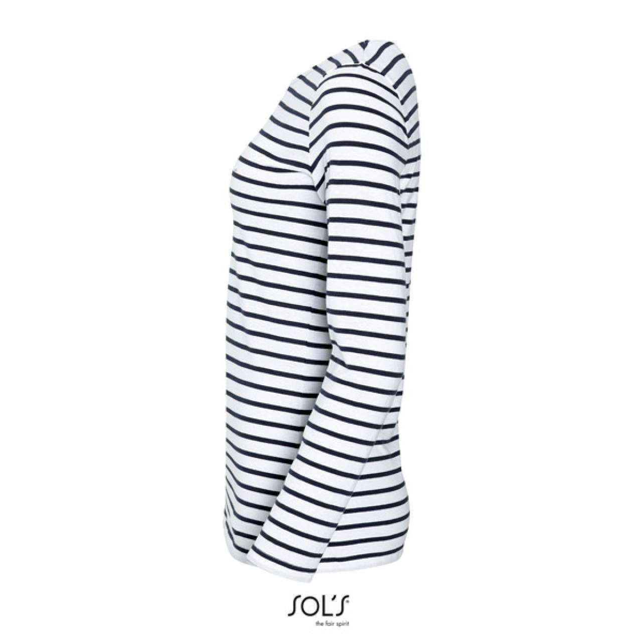 SOL'S MARINE WOMEN - LONG SLEEVE STRIPED T-SHIRT - Image 4
