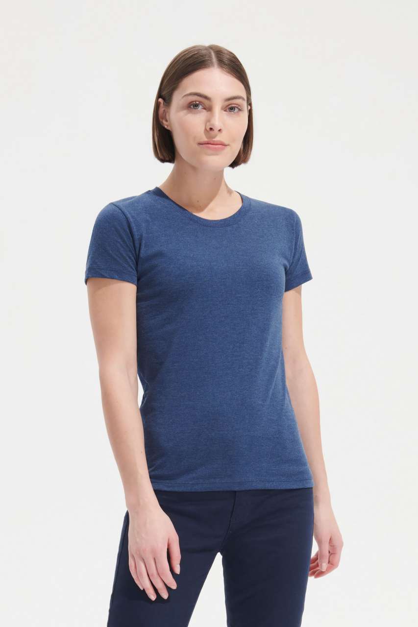 SOL'S REGENT FIT WOMEN ROUND COLLAR FITTED T-SHIRT - Image 2