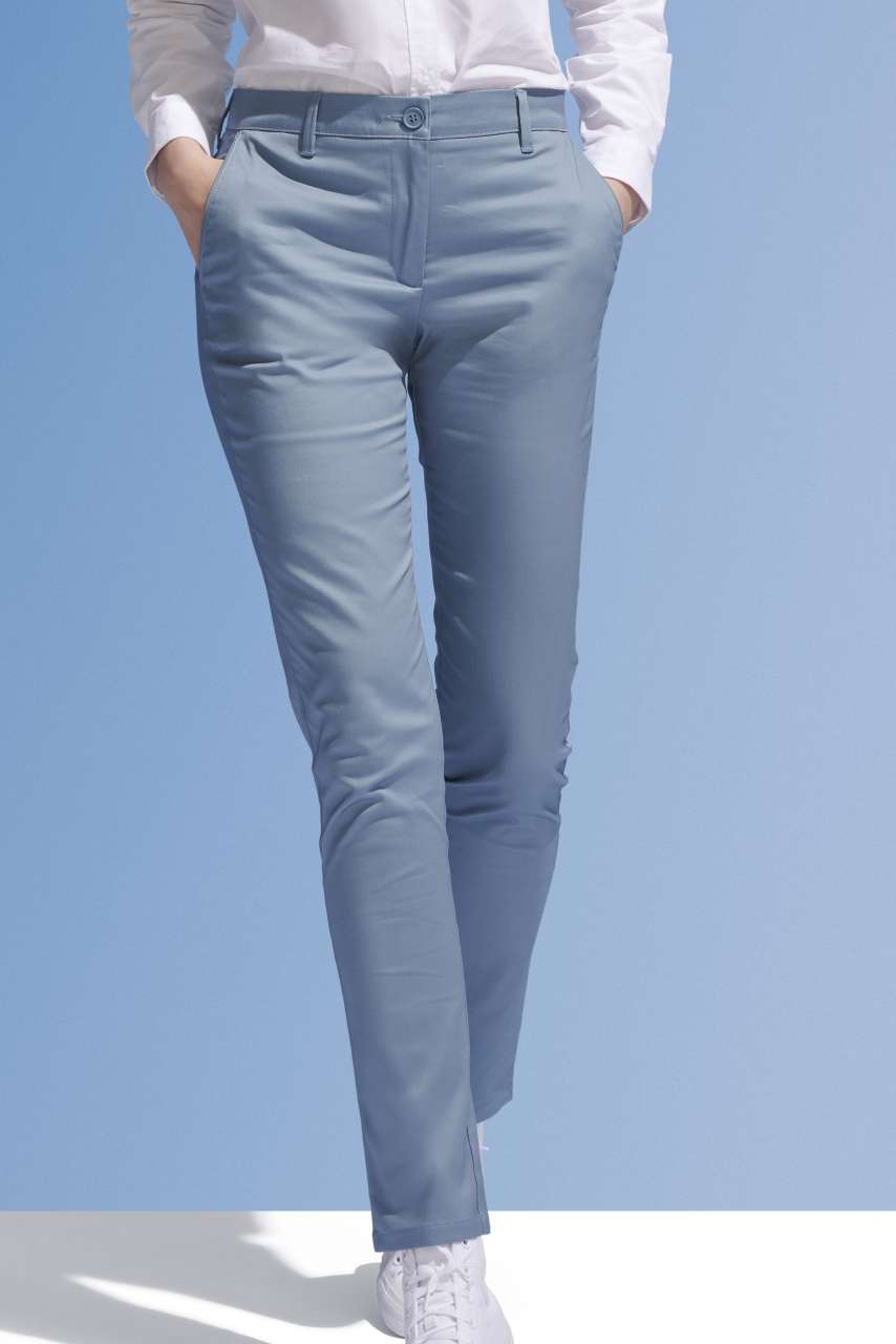 SOL'S JARED WOMEN - SATIN STRETCH TROUSERS - Image 2