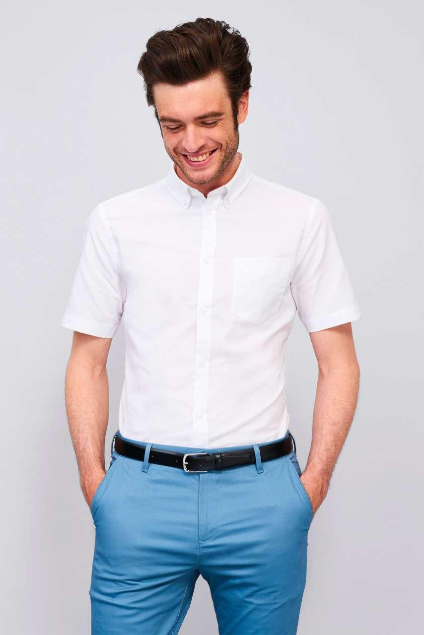 SOL'S BRISBANE FIT - SHORT SLEEVE OXFORD MEN'S SHIRT - Image 4
