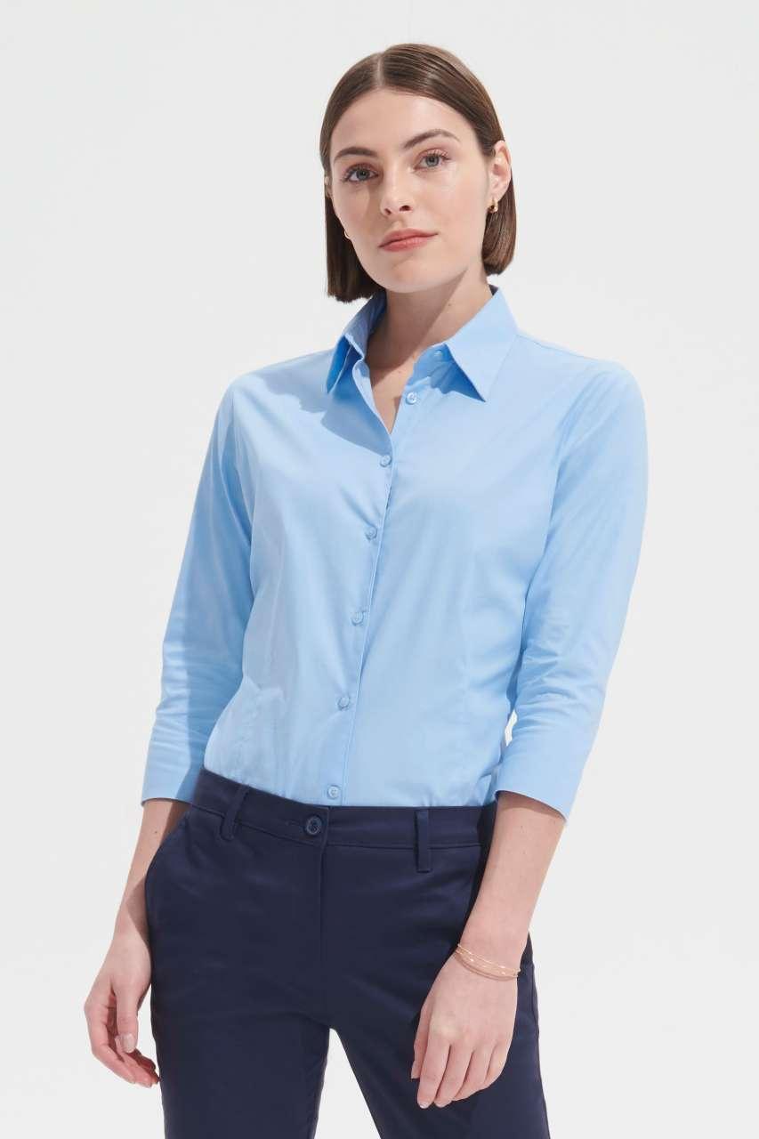 SOL'S EFFECT - 3/4 SLEEVE STRETCH WOMEN'S SHIRT - Image 2