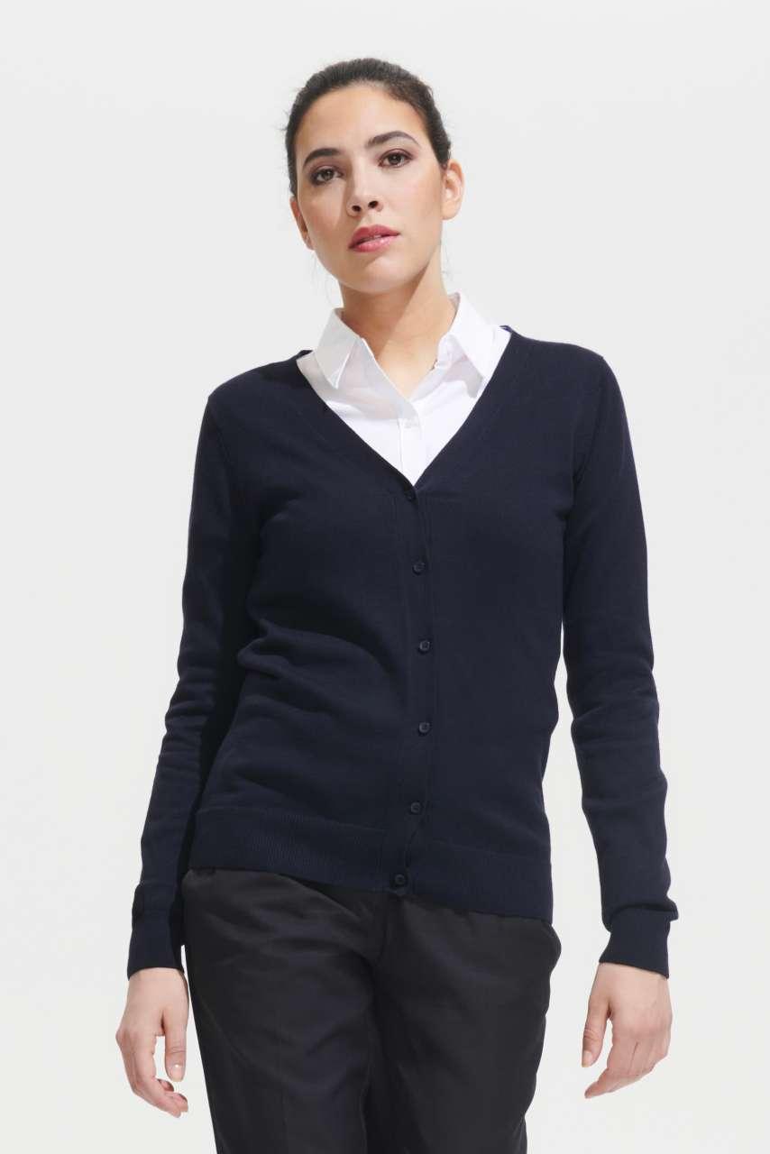 SOL'S GOLDEN WOMEN - V-NECK KNITTED CARDIGAN - Image 2