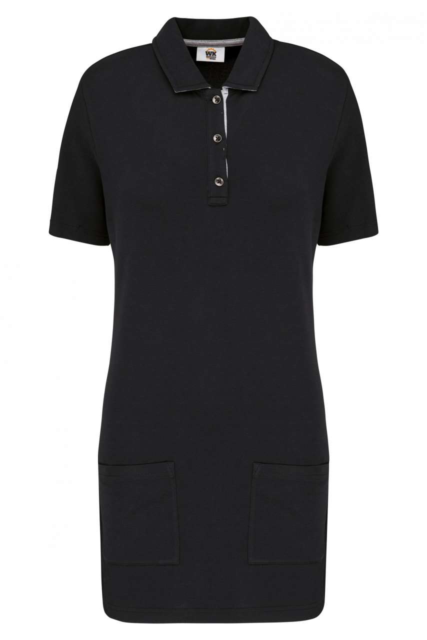 LADIES’ SHORT-SLEEVED LONGLINE POLO SHIRT - Image 6