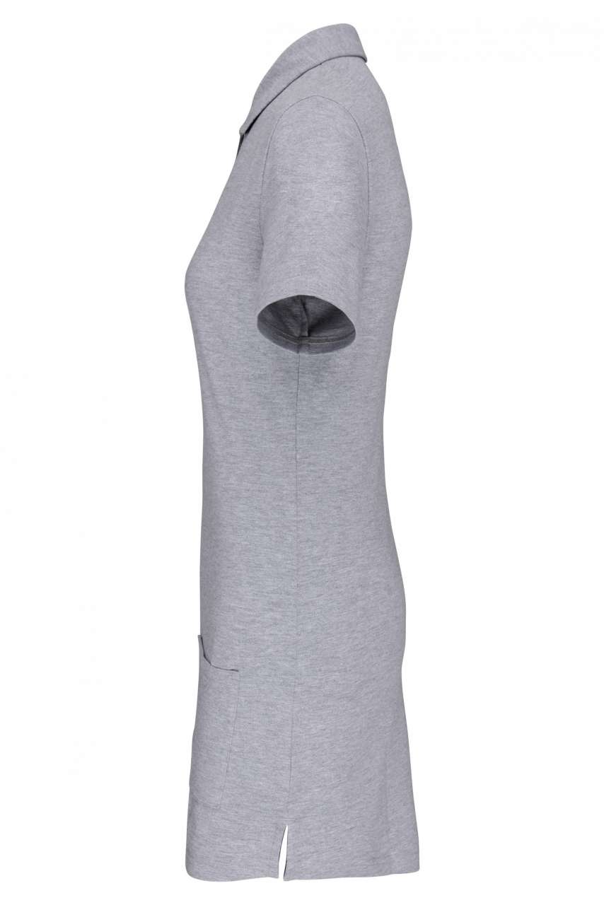 LADIES’ SHORT-SLEEVED LONGLINE POLO SHIRT - Image 3