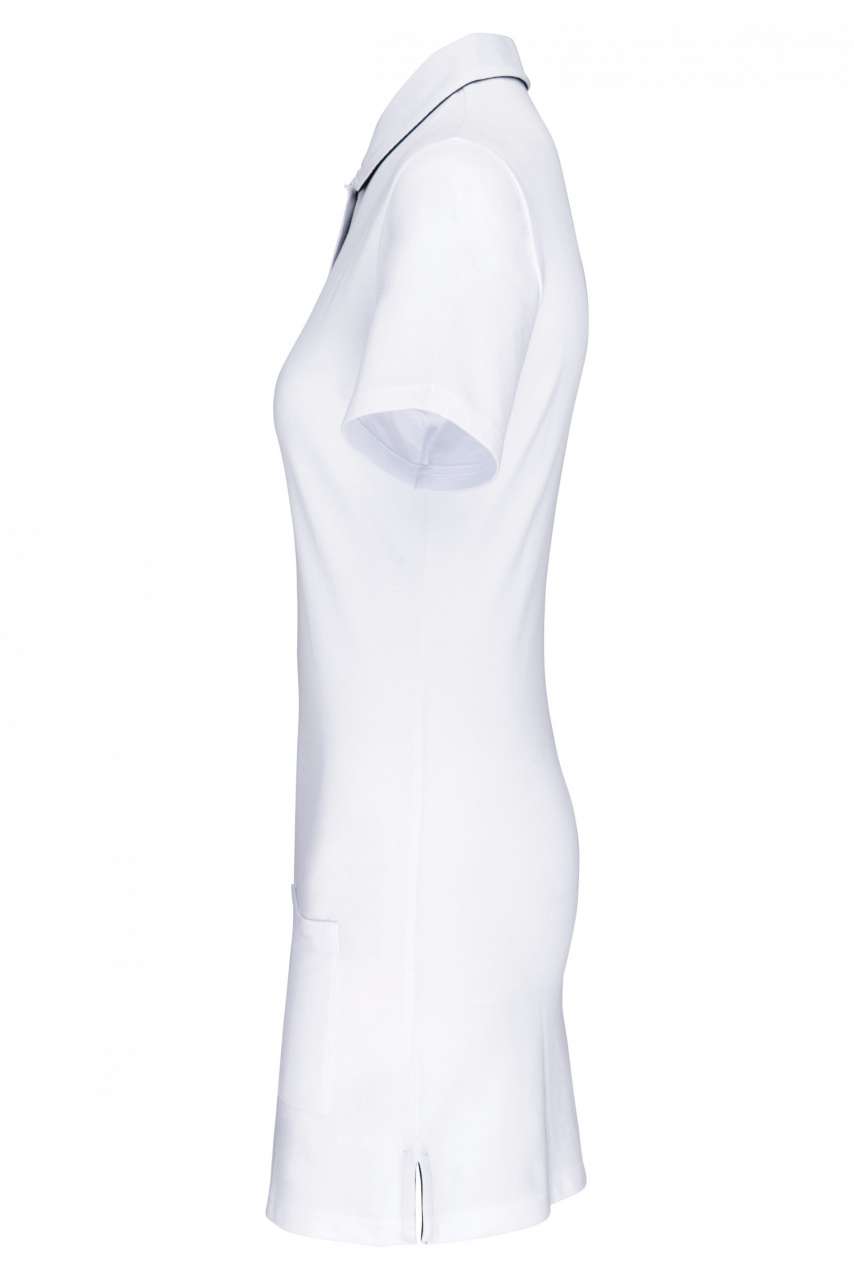 LADIES’ SHORT-SLEEVED LONGLINE POLO SHIRT - Image 2
