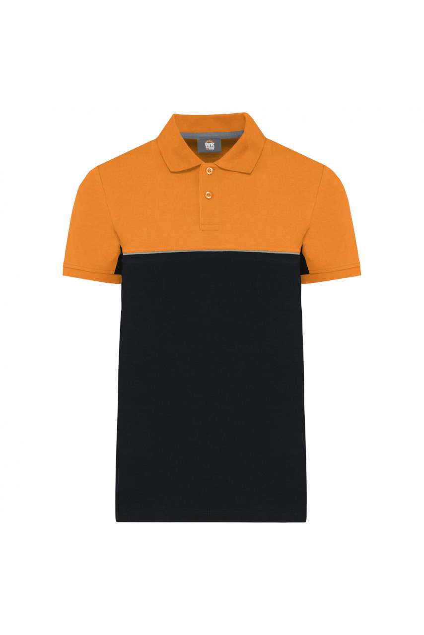 UNISEX ECO-FRIENDLY TWO-TONE SHORT SLEEVE POLO SHIRT - Image 3