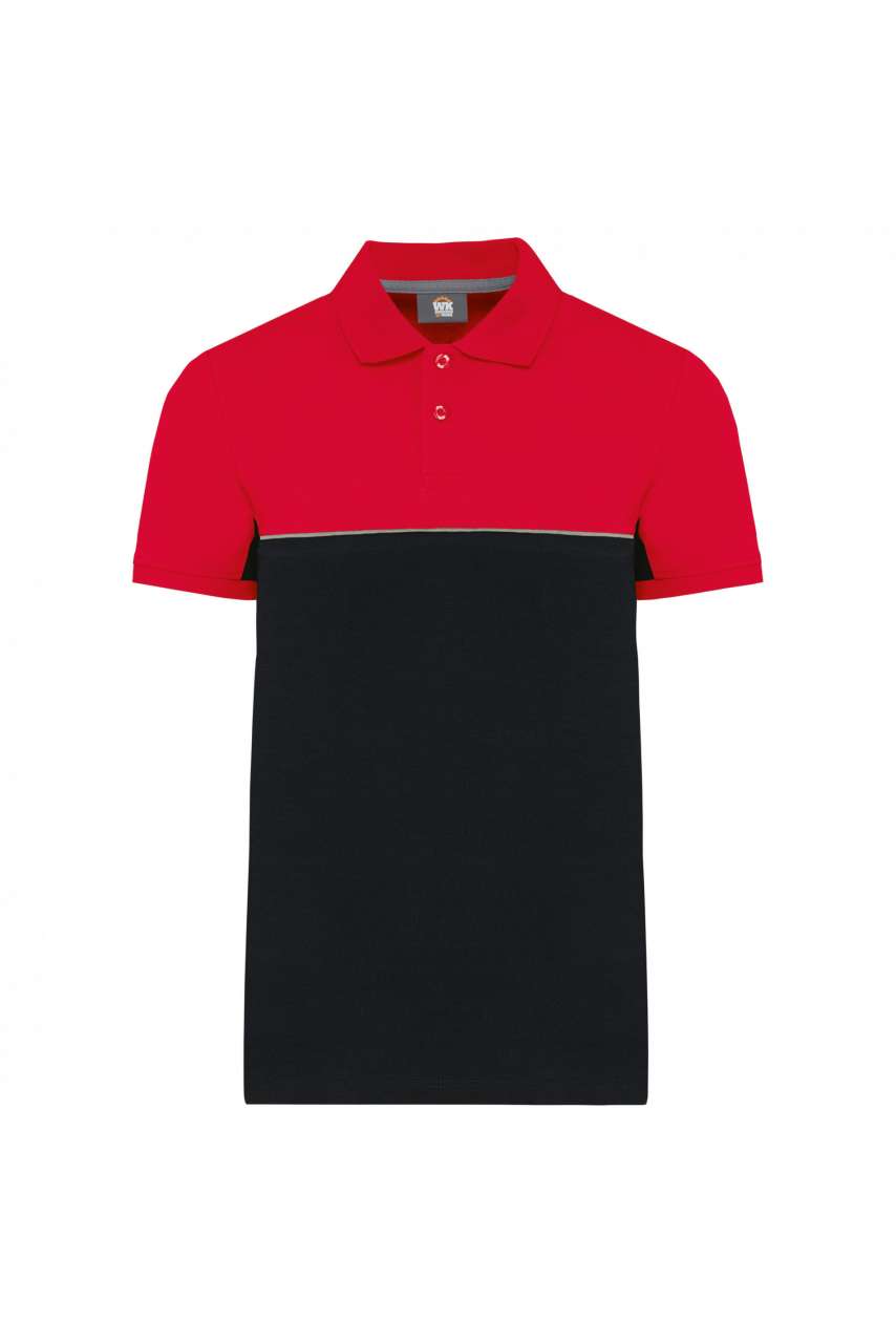 UNISEX ECO-FRIENDLY TWO-TONE SHORT SLEEVE POLO SHIRT - Image 7