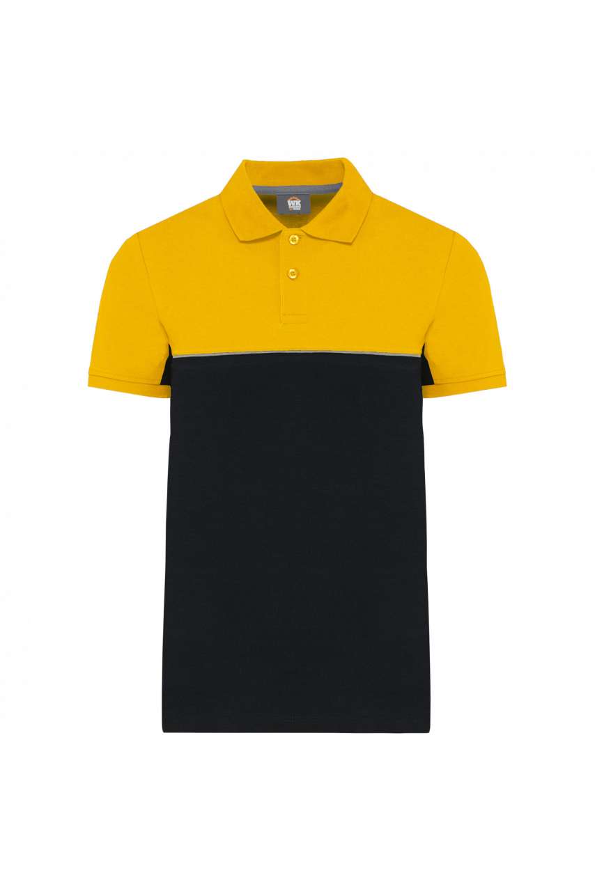 UNISEX ECO-FRIENDLY TWO-TONE SHORT SLEEVE POLO SHIRT - Image 2