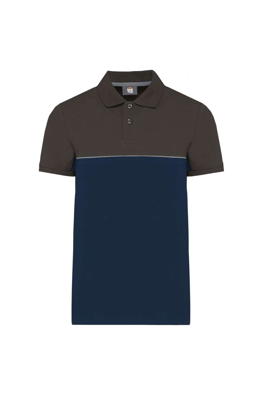 UNISEX ECO-FRIENDLY TWO-TONE SHORT SLEEVE POLO SHIRT - Image 4