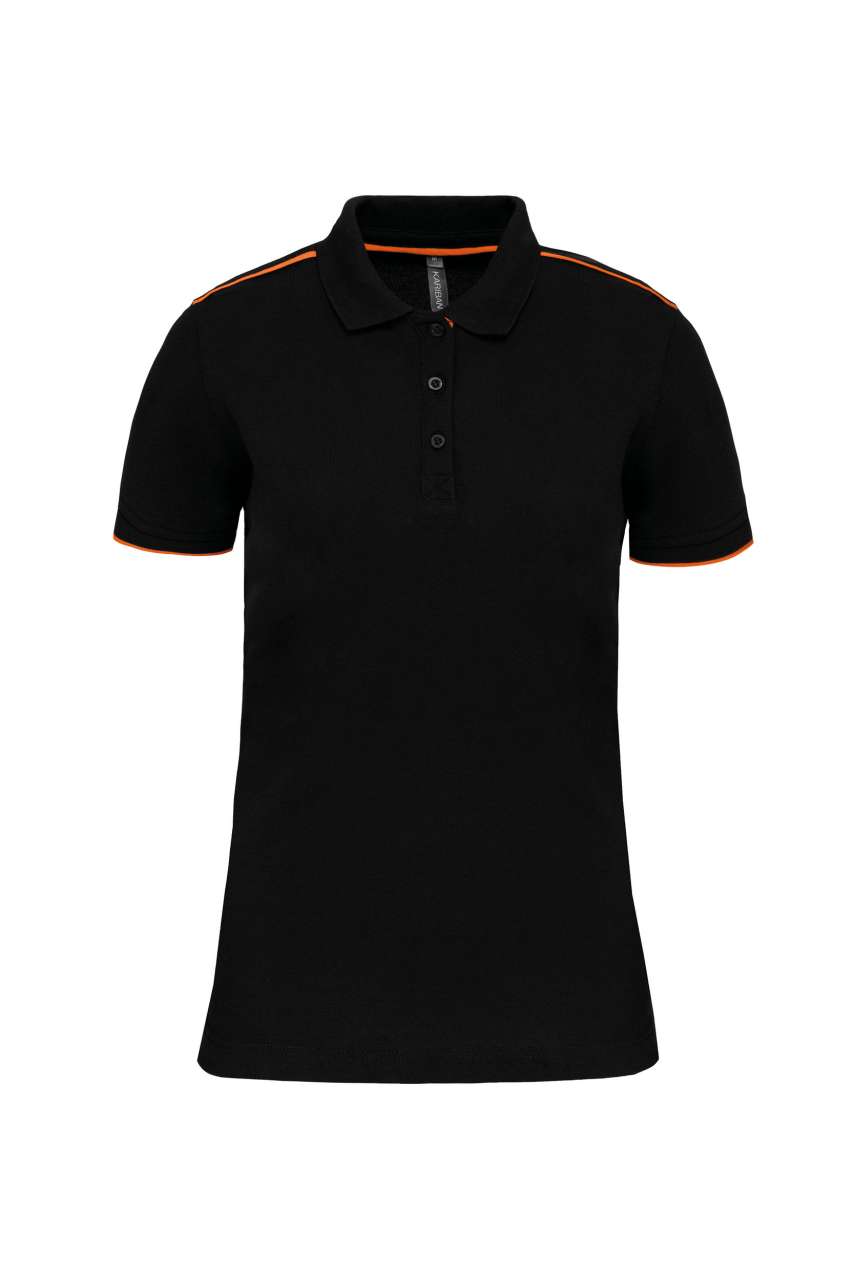 LADIES' SHORT-SLEEVED CONTRASTING DAYTODAY POLO SHIRT - Image 3
