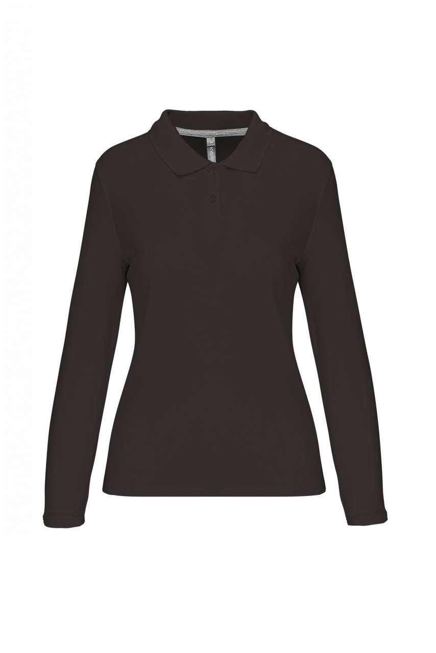LADIES' LONG-SLEEVED POLO SHIRT - Image 5