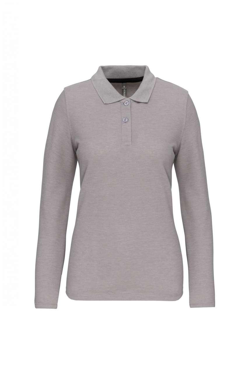LADIES' LONG-SLEEVED POLO SHIRT - Image 4