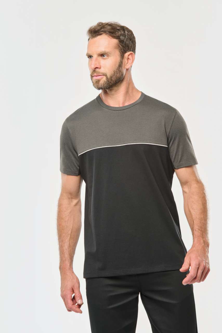 UNISEX ECO-FRIENDLY SHORT SLEEVE TWO-TONE T-SHIRT - Image 2