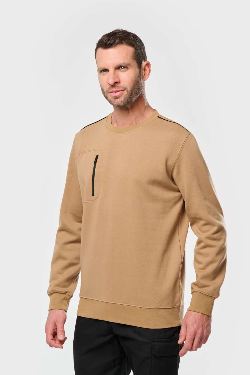 UNISEX DAYTODAY CONTRASTING POCKET SWEATSHIRT - Image 2