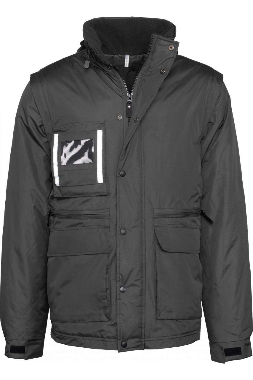 DETACHABLE-SLEEVED WORKWEAR PARKA - Image 2
